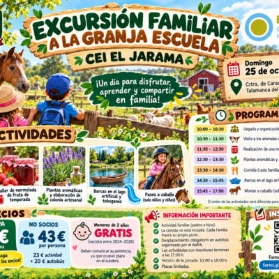 🐴 ¡Nos vamos de excursión a la granja escuela El Jarama! 🌿