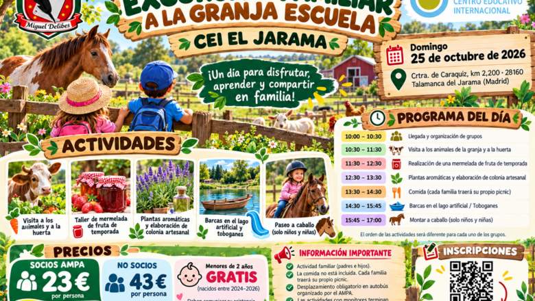 🐴 ¡Nos vamos de excursión a la granja escuela El Jarama! 🌿